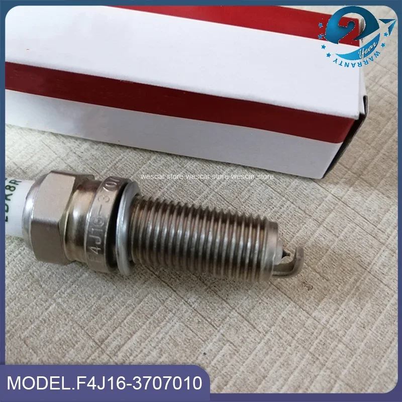 4pcs Original Spark Plug F4J16-3707010 For Chery JETOUR X70 Tiggo 2 5x 4 5 7 8 Arrizo 5/7/6 E4T15/E4T16 Engine 1.5T/1.6T F4J16