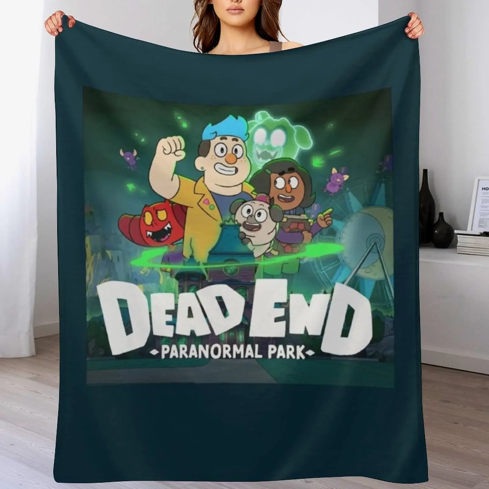 

Dead End Paranormal Park Poster Throw Blanket Stylish Couch Blanket for Home Living Room