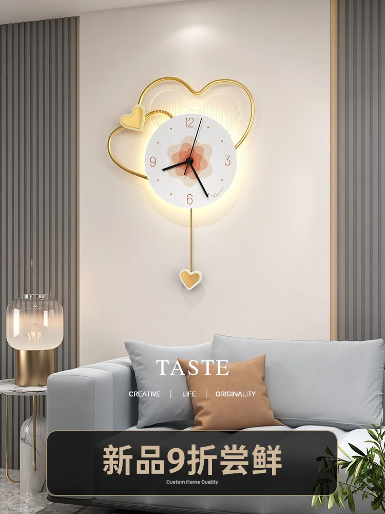 Creative clock wall clock living room home fashion 2022 new clock wall modern minimalist mute wall watch