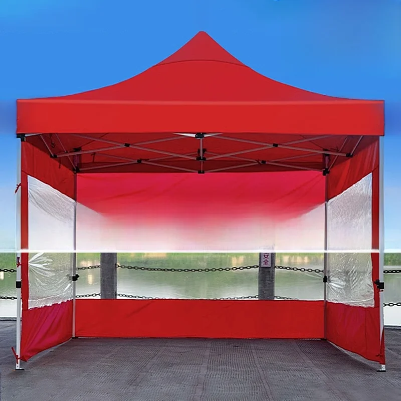

Thiened Outdoor Tent Sidewall Cloth Rainproof Windproof Four Corners Stall Umbrella Transparent Partition Ox Fabric