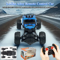 New 2.4G Alloy Electric RC Car High Speed Off Road Racing Vehicle Truck Rechargeable Toy for Kids Boy Gift Birthday Outdoor Play