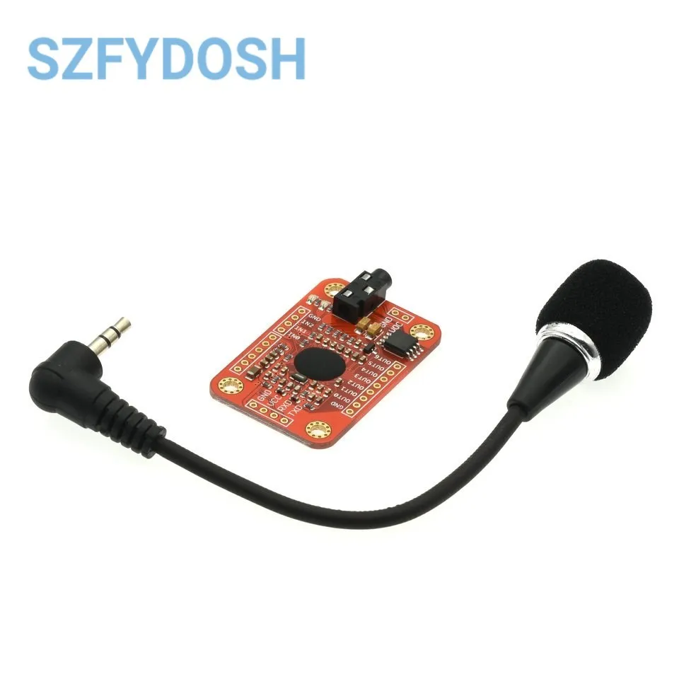 1set Voice Recognition Module V3 Speed Recognition compatible with Ard for Arduino Support 80 Kinds of Voice Sound Board