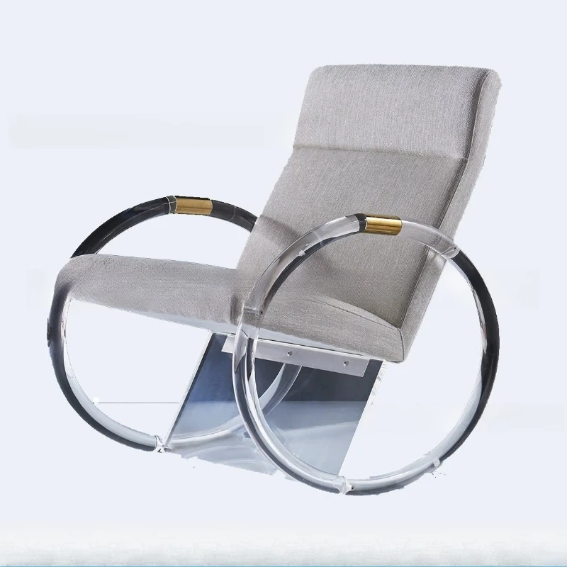 

Reclining chair Transparent chair Outdoor single rocking Living room Balcony Leisure