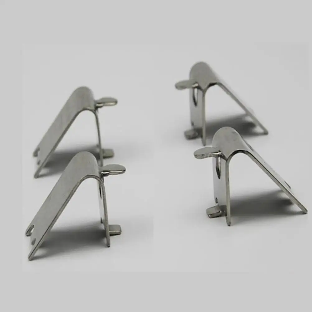 6pcs Refrigerator Freezer Shelf Clips Stainless Steel Room Gripper Support Clamp Hooks Fix Shelf Smooth Easy Install Long Use