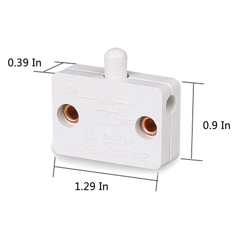 

SEWS-30Pcs дверной светодиодный переключатель для освещения шкафа, нормально закрытый шкаф, электрические выключатели ламп, для шкафа-комоды, черный