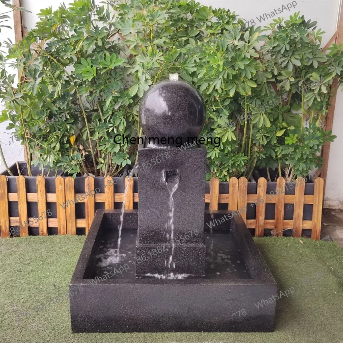 

Garden villa courtyard square four-sided flowing water fountain outdoor flowing water ornament