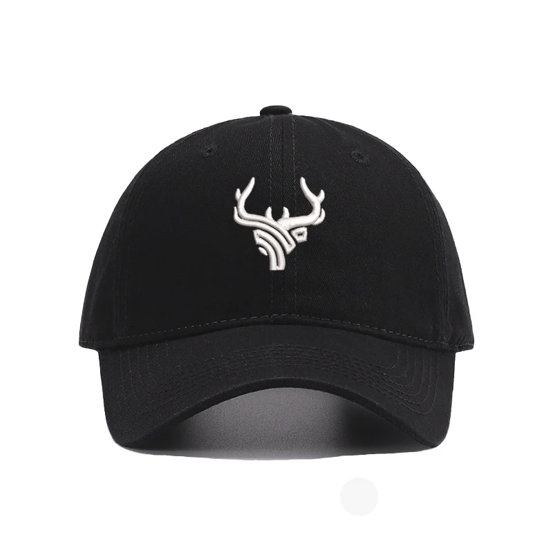 2026 New Embroidery Antlers Symbol Men Baseball Cap Soft Cotton sun hats Women Adjustable Snapback sunbonnet Adult cap Headwear