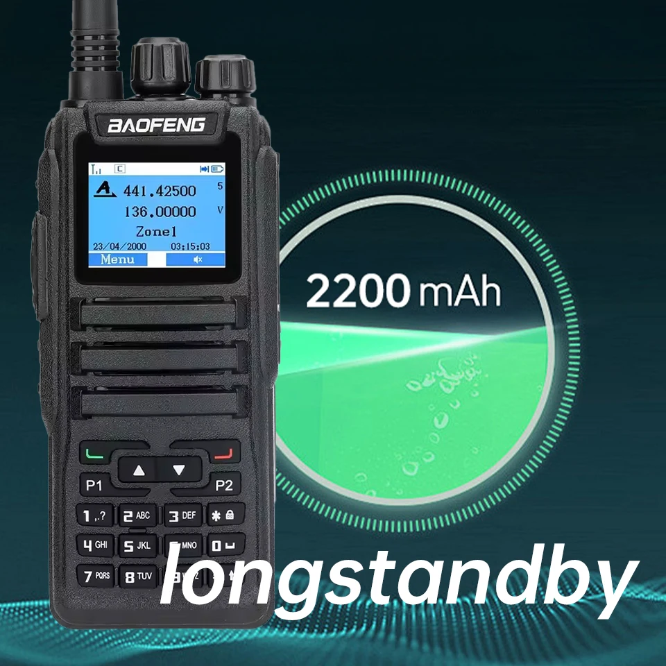 1PC Baofeng DMR-1701 Digital Walkie Talkie Dual Mode Analog Two Way Radio Open GD77 Adios Tier 1&2 Dual-Time Slot DM1701 Ham Dua image 4