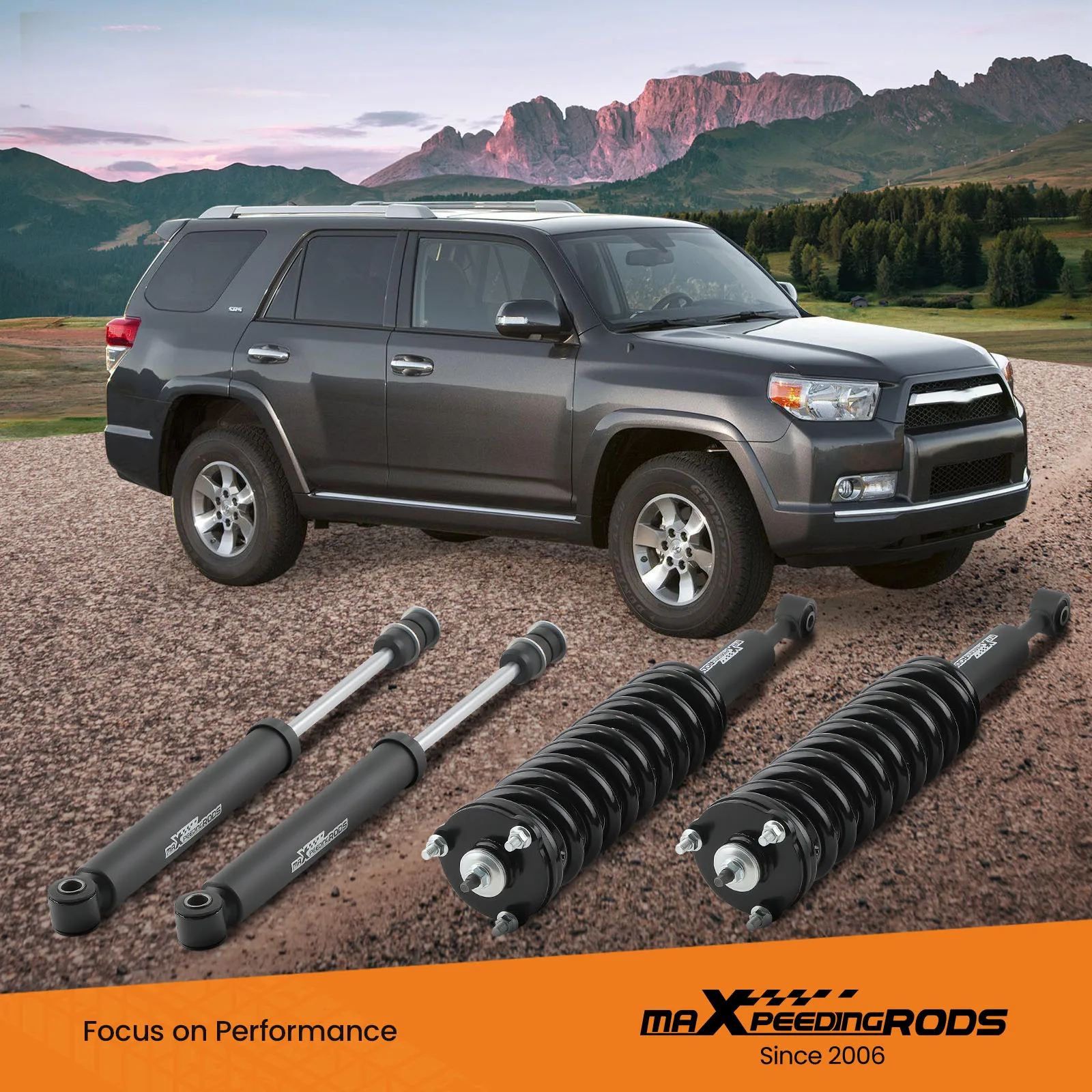 

3-дюймовый подъемный комплект с амортизаторами для Toyota FJ Cruiser 2WD 4WD 2007-2014 гг.