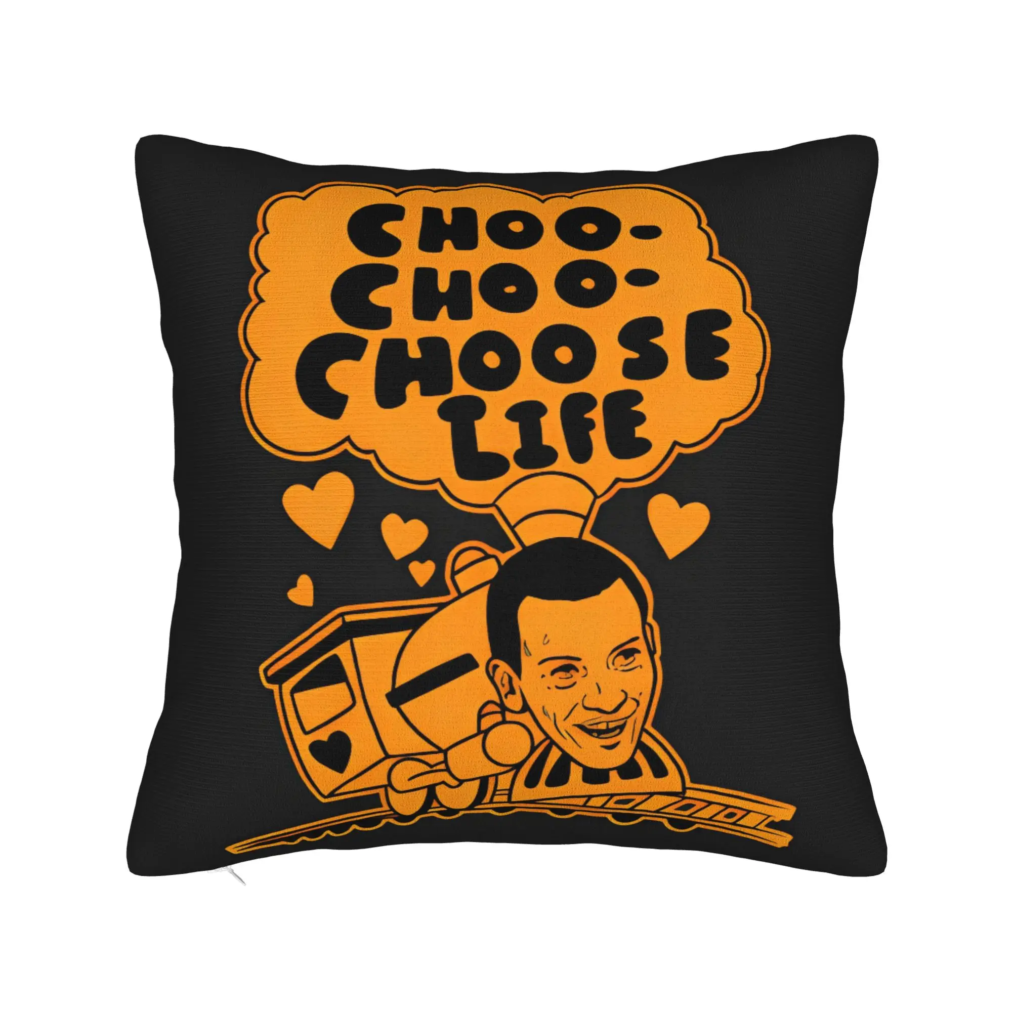 Movie Trainspotting Choose Life Pillow Case  Cute Funny Pillow Cover Square Pillowcases For Living Room Sofa