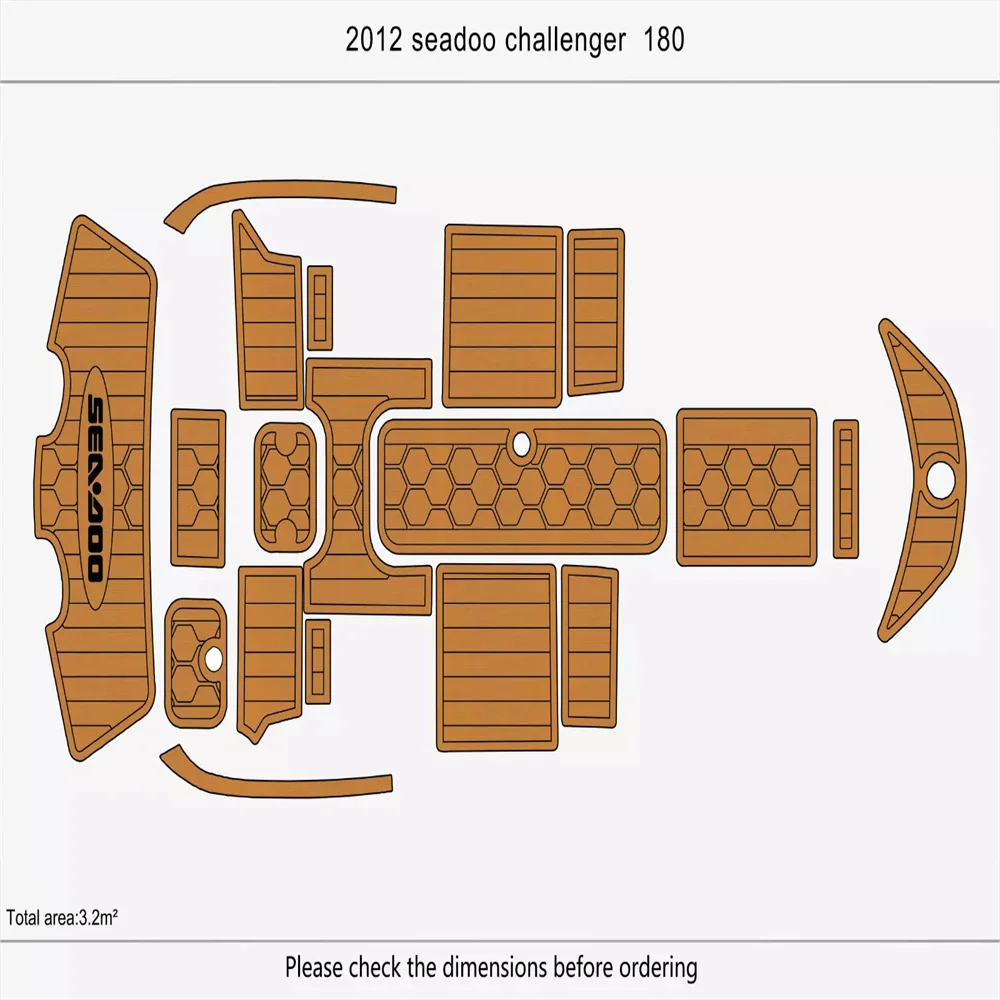 2007-2012 Sea Doo 180 Cockpit Swim platform bow 1/4