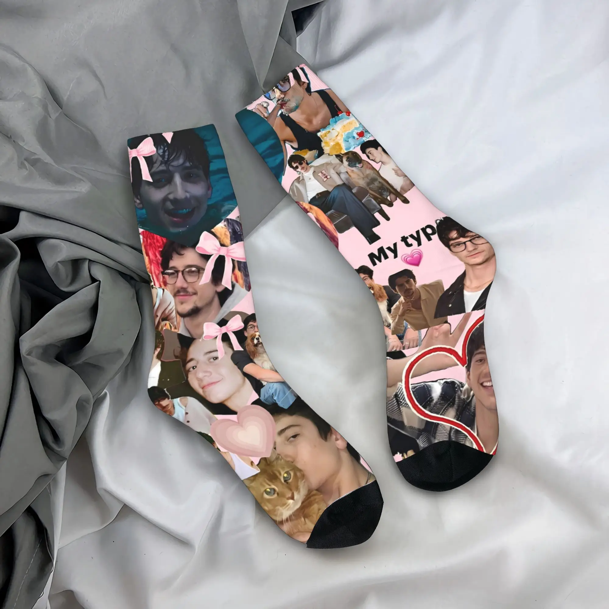 

Чулки Milo Manheim Charismatic Energetic, повседневные носки, средние мягкие носки для пары, осенние велосипедные противоскользящие носки, идея подарка