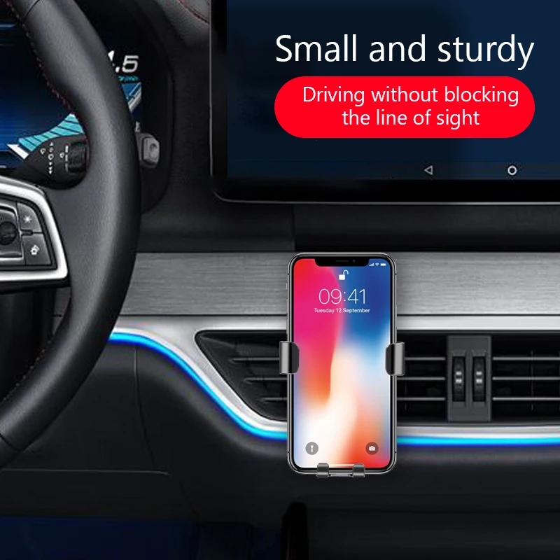 Car Phone Holder Car Air Vent Clip Mount Mobile Support for the Car Cellphone Bracket GPS Support for iPhone Xiaomi Samsung