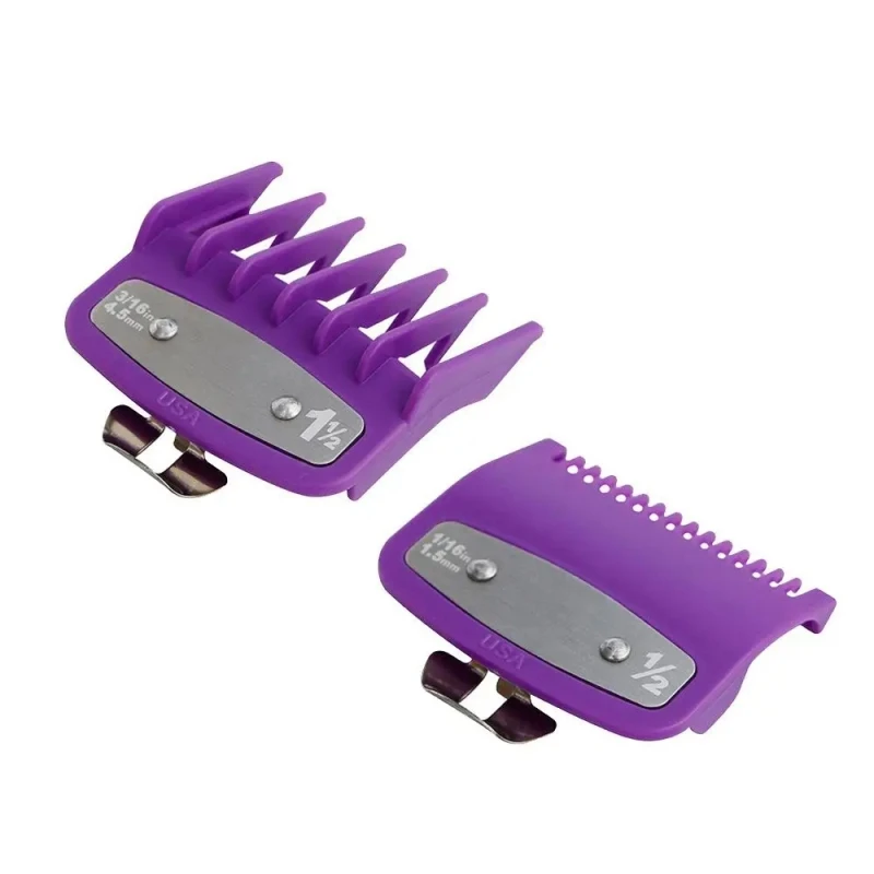 Color Limit Comb For Electric Clipper Cutting Guide Comb Pink Purple Green White Grey Hair Trimmer Positioning Caliper Y1018