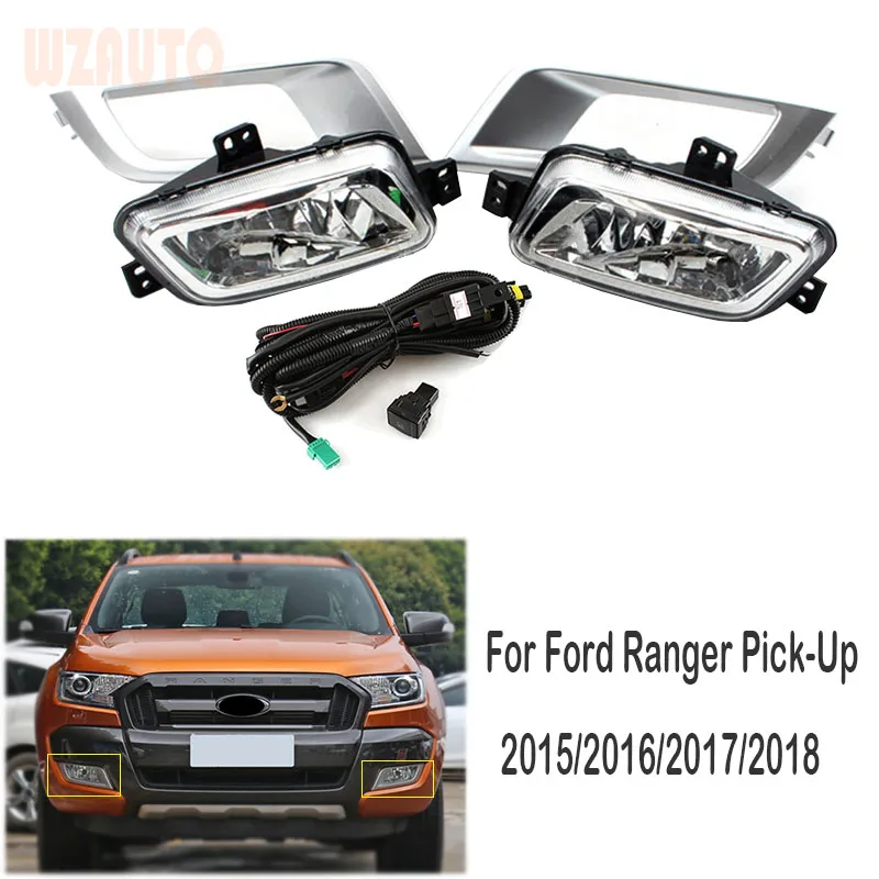 

Front Bumper Lamp Daytime Running Light Fog Light Assembly For Ford Ranger 2015/2016/2017/2018 With Wiring Switch Harness Kit