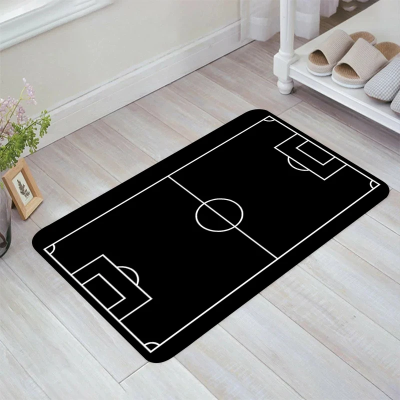 Football Field Plan Floor Mat Living Room Kitchen Carpet Carpets Rugs Doormat Entrance Door Home Balcony Foot Rug Mats Bathroom