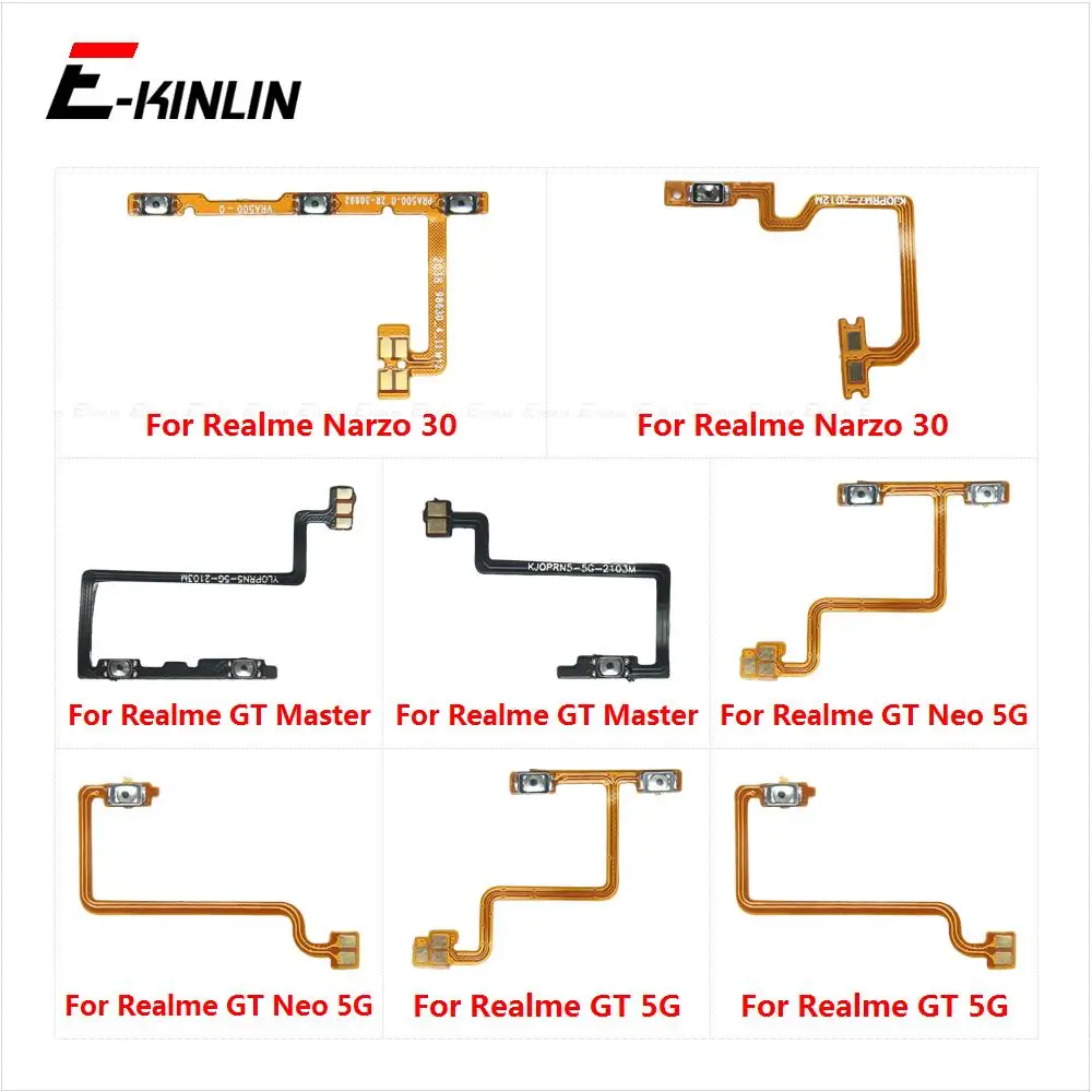 Power ON OFF Mute Switch Control Key Volume Button Flex Cable For OPPO Realme Narzo 30 30A GT Master Neo