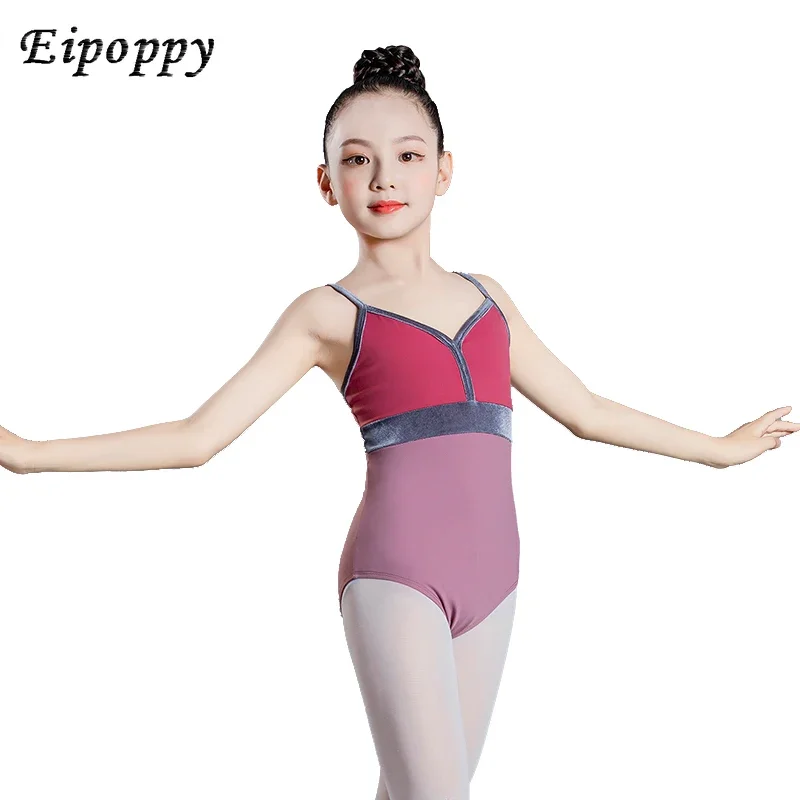 

Girls' Ballet Dance Clothes Summer Sling Practice Clothes Professional Grading Gymnastics Chinese National Children's