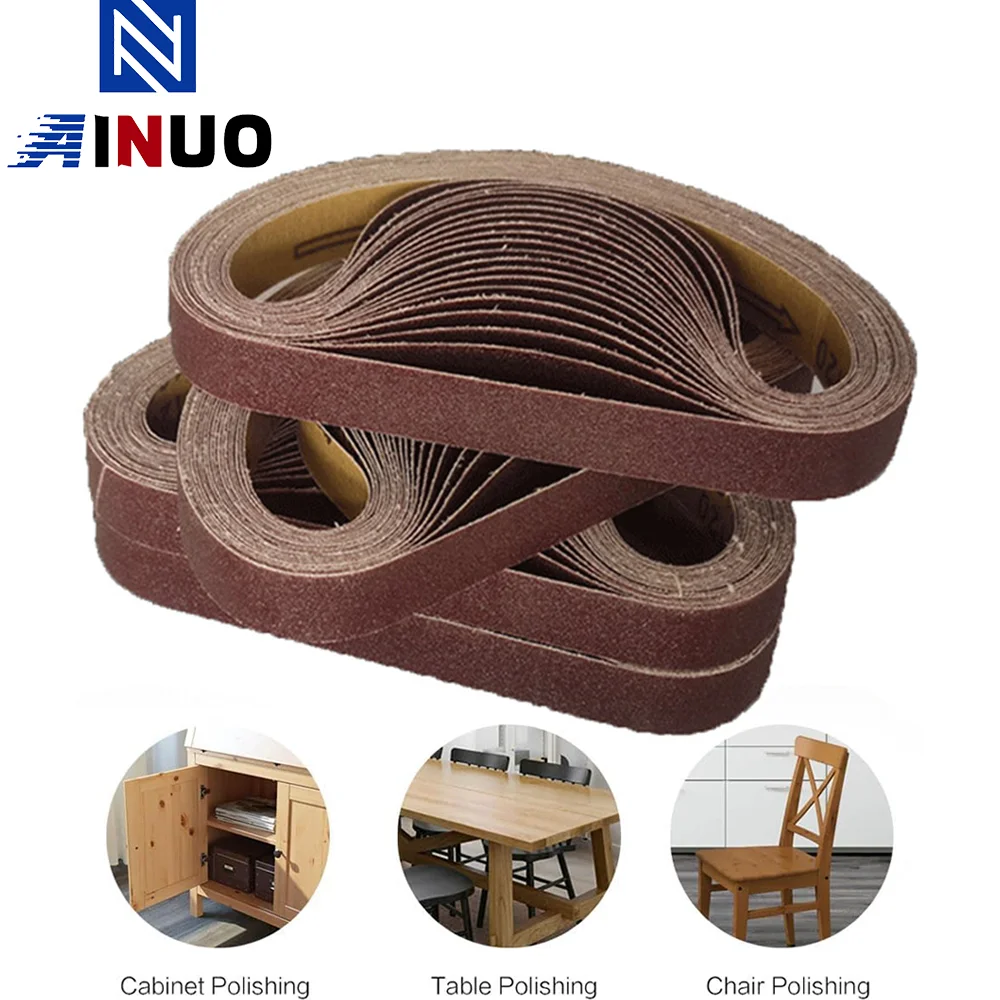 

10pcs 520x20mm Premium Aluminium Oxide Sanding Belts Machine Special Abrasive for Polishing Machine Metal Woodworking Blade