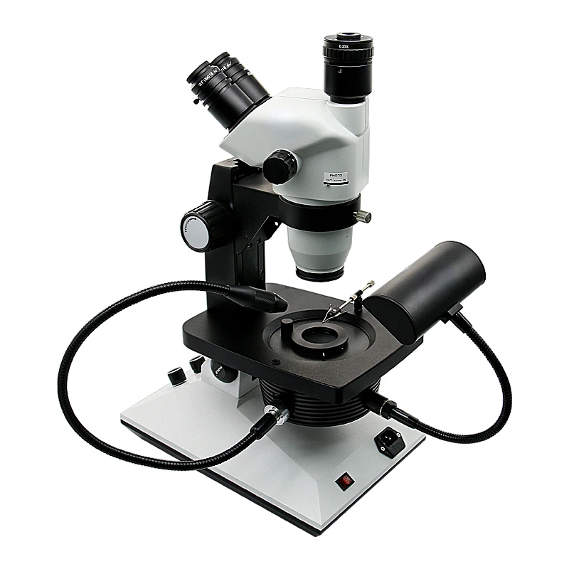 Multi-function Optical Glass Tools For Laboratory Gemstone Appraisal Trinocular Stereoscopic Gem Microscope