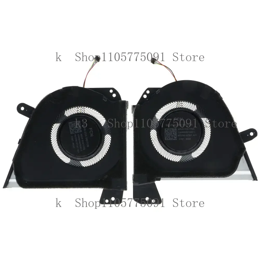 Laptop CPU+GPU Cooling Fan For ASUS ROG Zephyrus M16 (2022) GU603Z GU603ZX FP9R 13NR08R0T02011 FP9Q 13NR08R0T03011