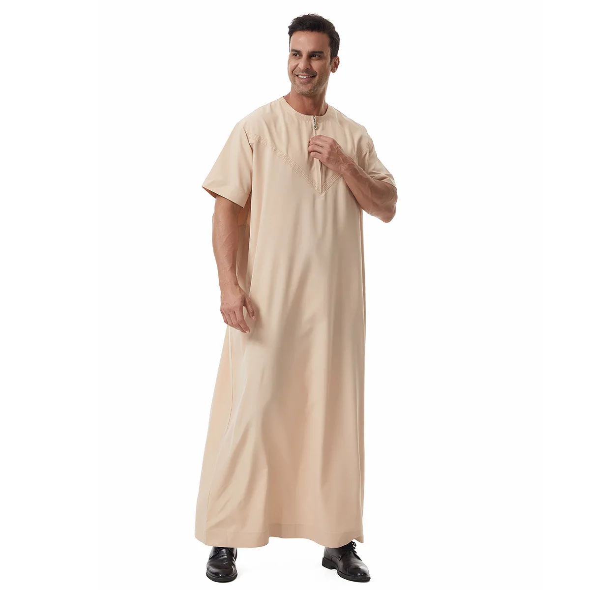 Dubai Thobe Dishdasha Men Thawb Thoub Muslim Islamic Clothing Abayas Daffah Robe Dress Saudi Robe Daffah Arabic Jubba Kaftan New