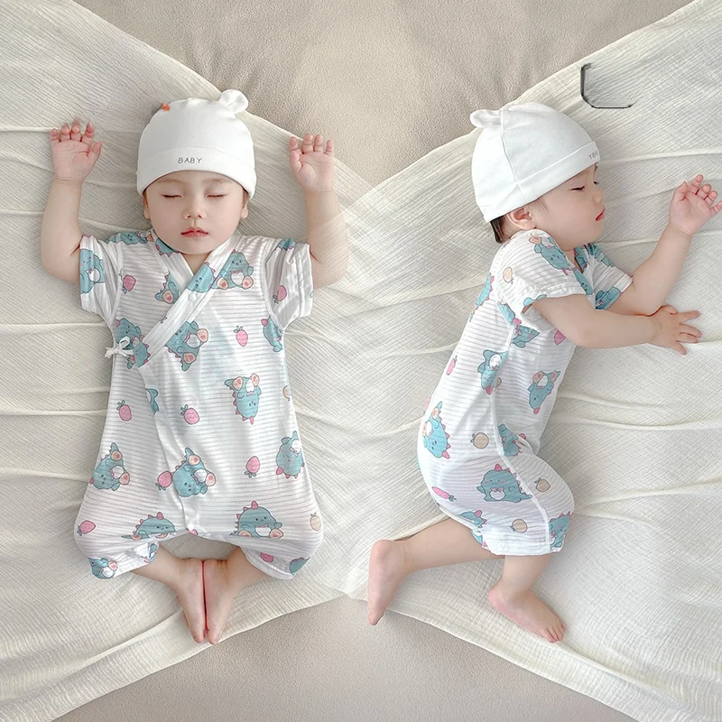 Tagkita Baby Rer ort Sve Roupa de verão fina e respirável, body infantil, roupa casual confortável para crianças pequenas e crianças