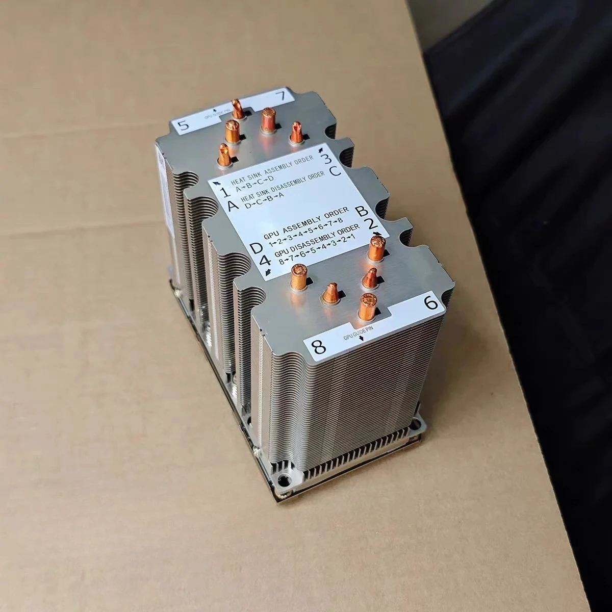 Disassembled dedicated heat sinks for Tesla V100 SXM2; 9cm and 11cm sizes shipped randomly