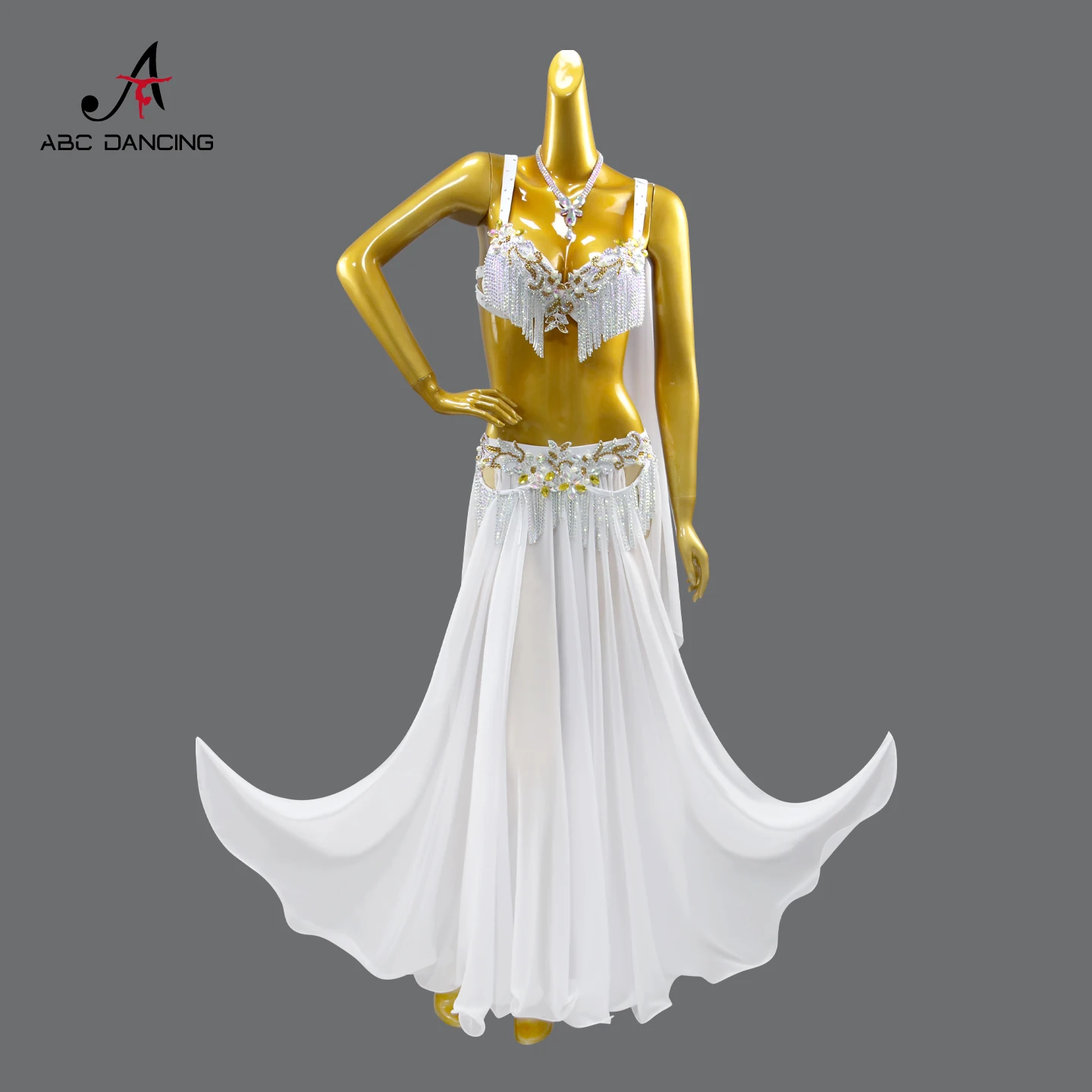 2026 Girls Belly Dance Practice Clothes Dancers Vitality Carnival Suit Womens Costumes Evening Stage Bellydance Match Prom Skirt