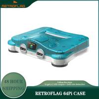 Retroflag 64Pi Case with Dual USB Ports, SD Card Storage, Safe Shutdown and Reset for Raspberry Pi5