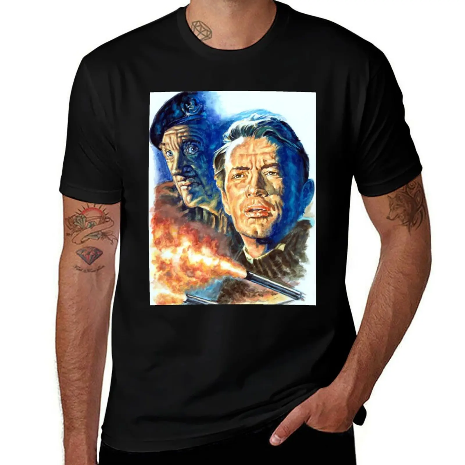 

Guns Of Navarone, Gregory Peck, David Niven T-Shirt man t shirt summer t shirt custom print T-Shirt