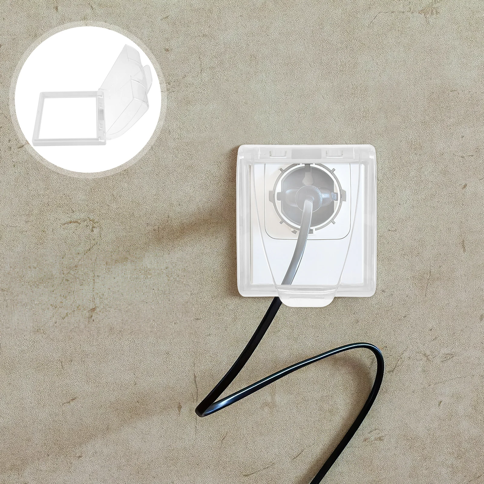 

4Pcs Waterproof Plug and Socket Cover Transparent Adhesive 86 Type Leak Proof Power Protection Outlet Guard for Bathroom Kitchen