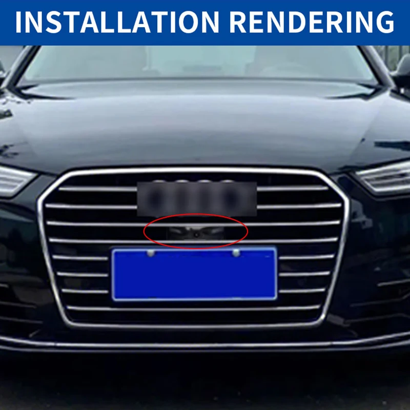 AHD Car Front View Camera visione notturna impermeabile griglia anteriore fotocamera per Audi A6 A6L C7 C8 4G Avant 2012 ~ 2018