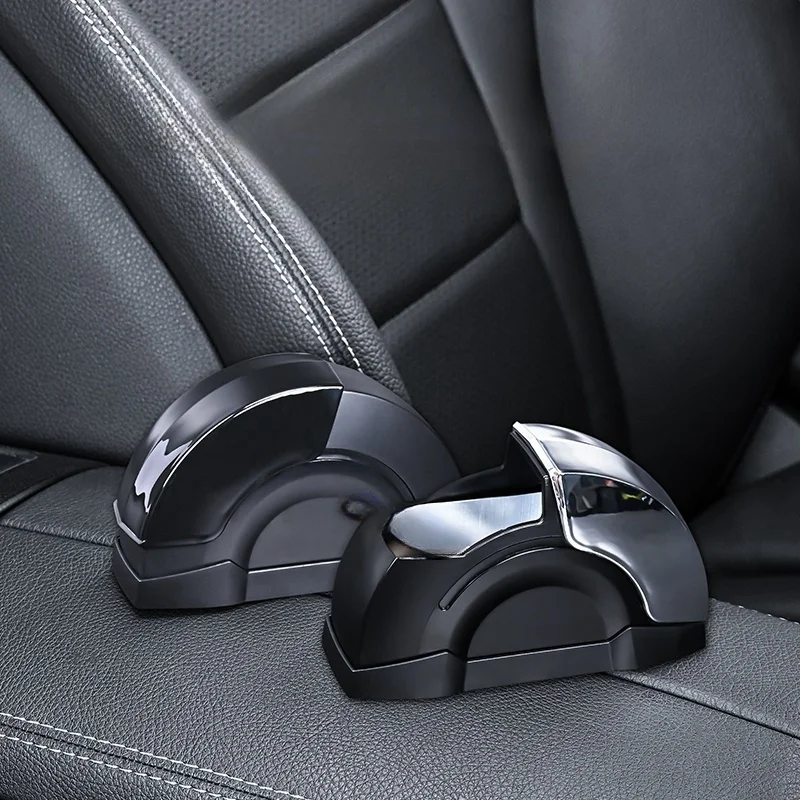Unique Side Sliding Car Door Windproof Ashtray Cigarette Butt Ashtray Ashtray High-End Metal Lining Detachable for Car Interior
