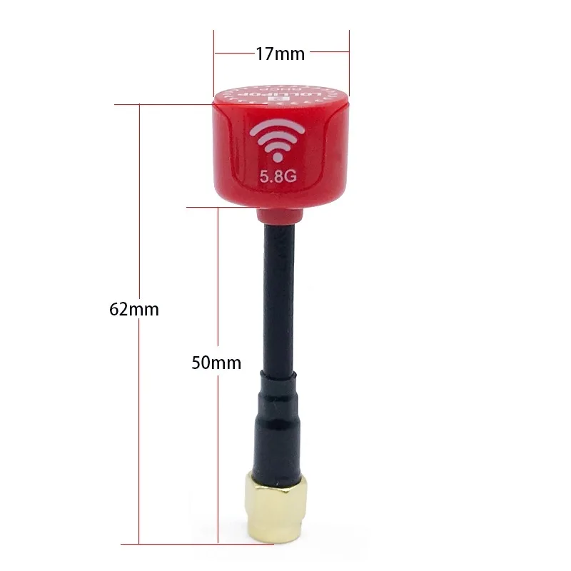 Antena FPV de 5,8 GHz RHCP 60mm Lollipop3 con antena 3dbi SMA/UFL/MMCX de alta ganancia para drones de carreras de largo alcance FPV 5,8