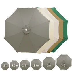 Outdoor Parasol Replaceable Cloth Beach Garden Cafe Bar Banana Umbrella Top Cloth without Holder Sunshade Canopy Cloth