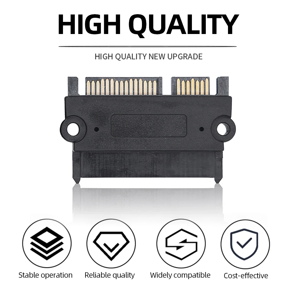 SFF 8482 SATA to SATA 180 Degree Angle Adapter Card Straight Head SAS Hard Drive to Motherboard SATA Adapter Converter