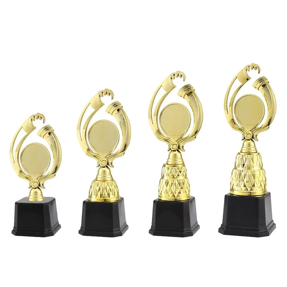 21/24/27/29 CM Trophy Cup Plastic Material Black Base Trophy Decoration Creative Design Custom-Made Honor Star Trophy
