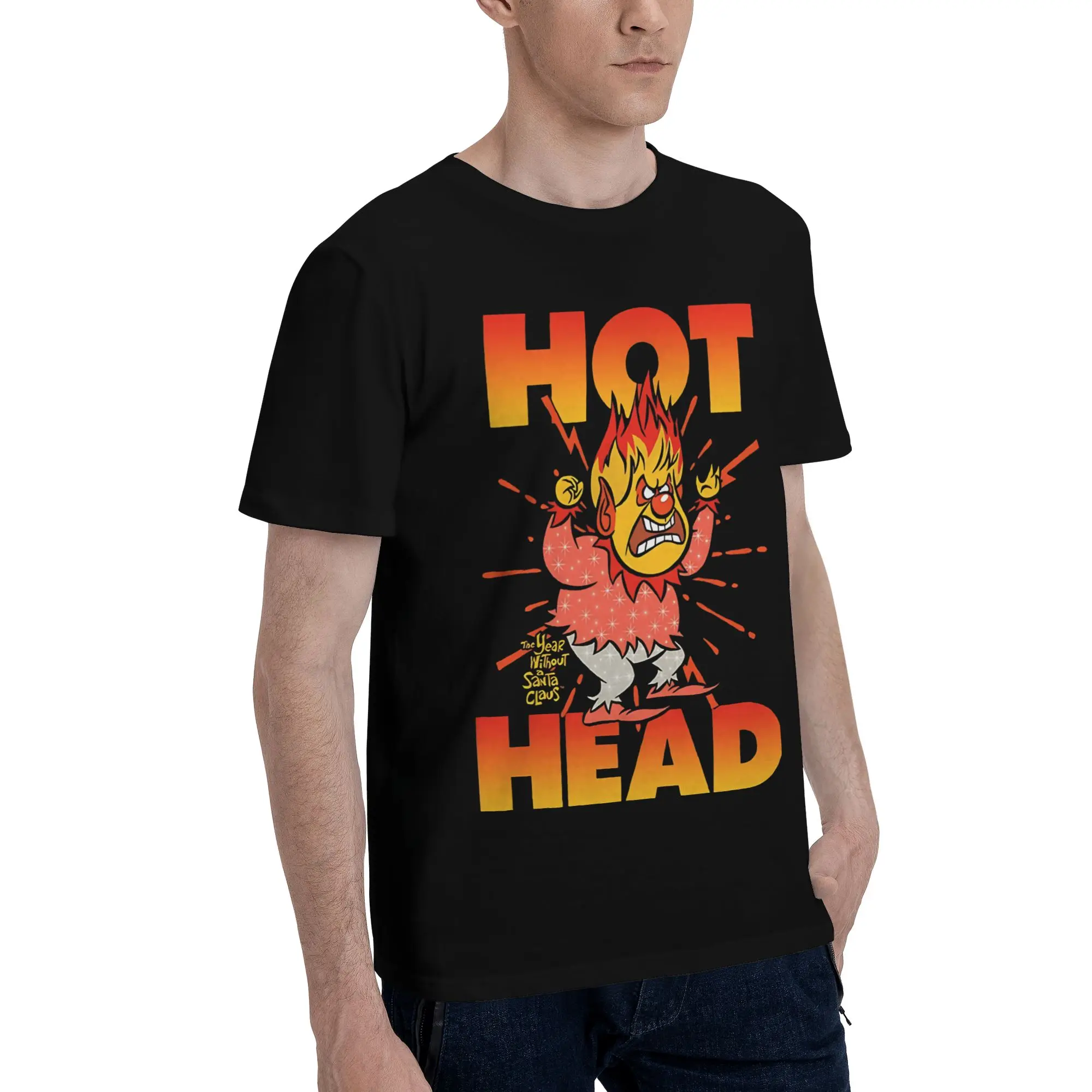 hot head ugly  Funny 100% Cotton T-Shirt Miser Brothers Tees Tops For Men