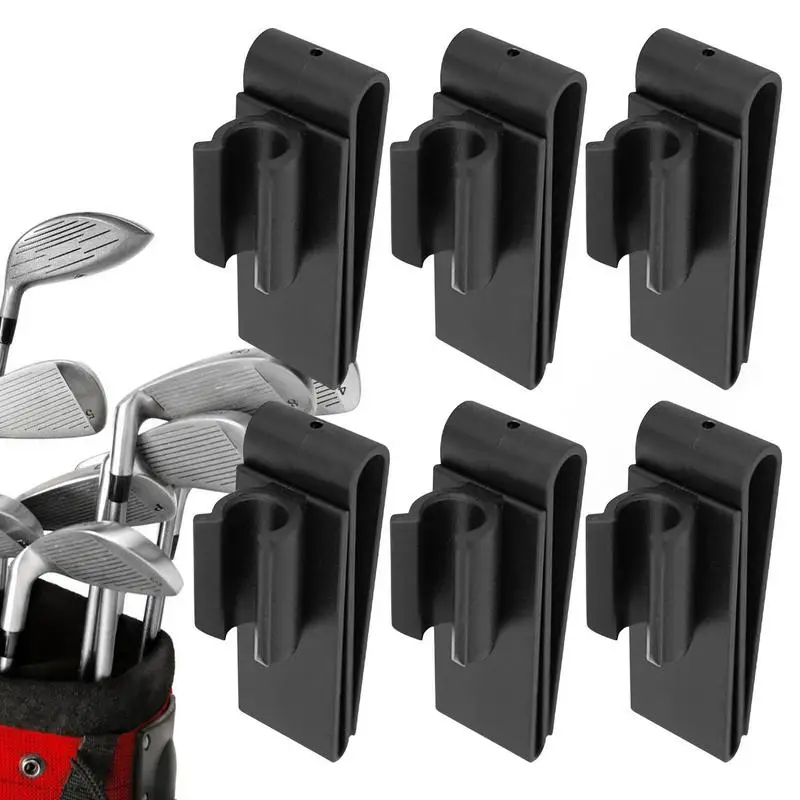 6pcs Golf Putter Clip Clamp Holder Stand Organizer Hanging Club Rack Golf Accessories Golf Bag Clip Golf Training Aid Tool