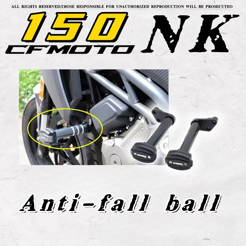 

For CFMOTO 250NK 400NK 650nk 150nk Motorcycle Anti-Drop Ball Modified Body Bumper Rubber Rod Frame Slider Parts moto accessories