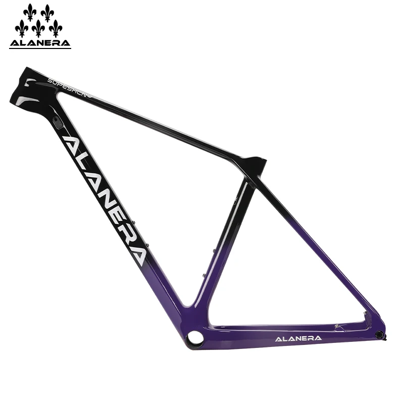 

Рама для горного велосипеда ALANERA из карбона, 29 дюймов, UDH, с креплением Boost, 148 мм, цвет Dark Night Purple.