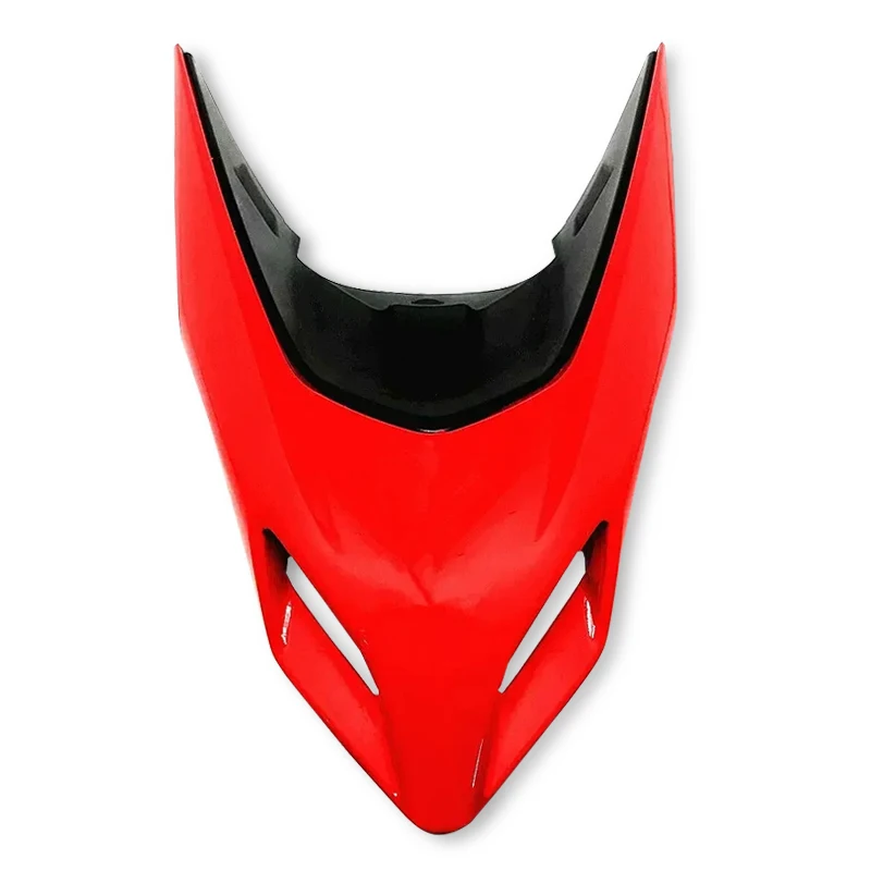 صالح ل Ducati Hypermotard 950 2019 2020 2021 2022 دراجة نارية ألياف الكربون السفلى الجبهة الأنف العلوي لوحة هدية الحماية #6