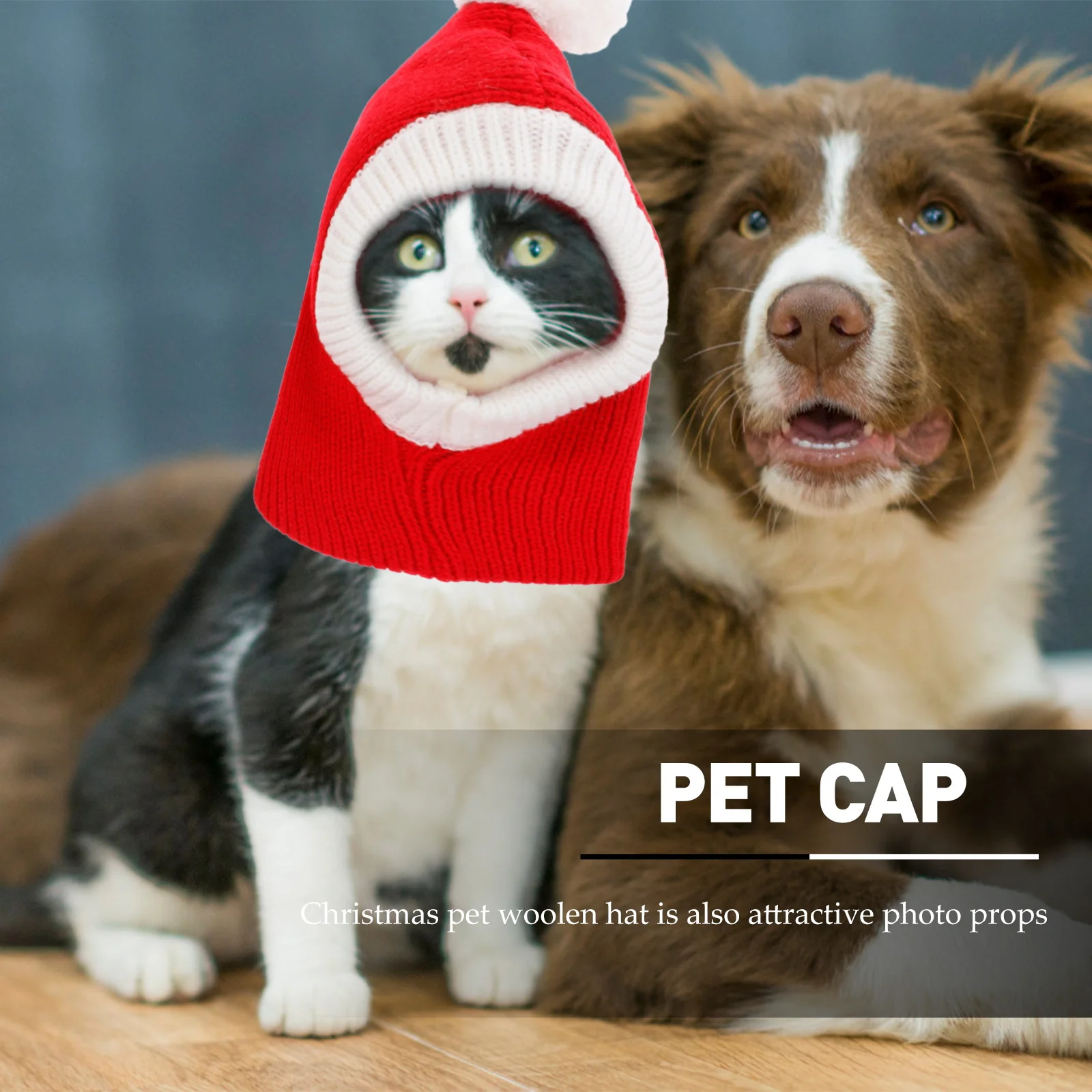 

Red Christmas Decor Cap Puppy Pet Dog Cat Holiday Hats Dogs Large Breed Winter for Small