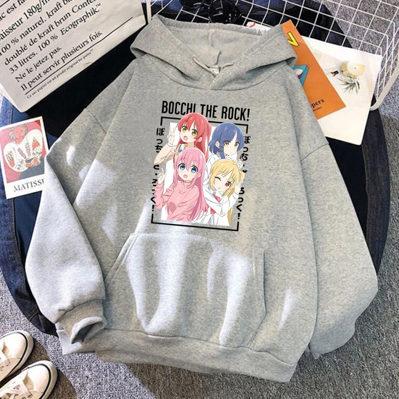 New Fashion Autumn And Winter Sweatshirts Anime Bocchi The Rock Funny Hoodies Personalized Sweater For Women Men