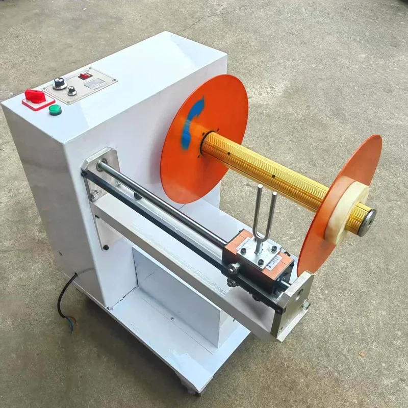 Automatic tape winding machine, edging machine, inflatable shaft speed adjustable