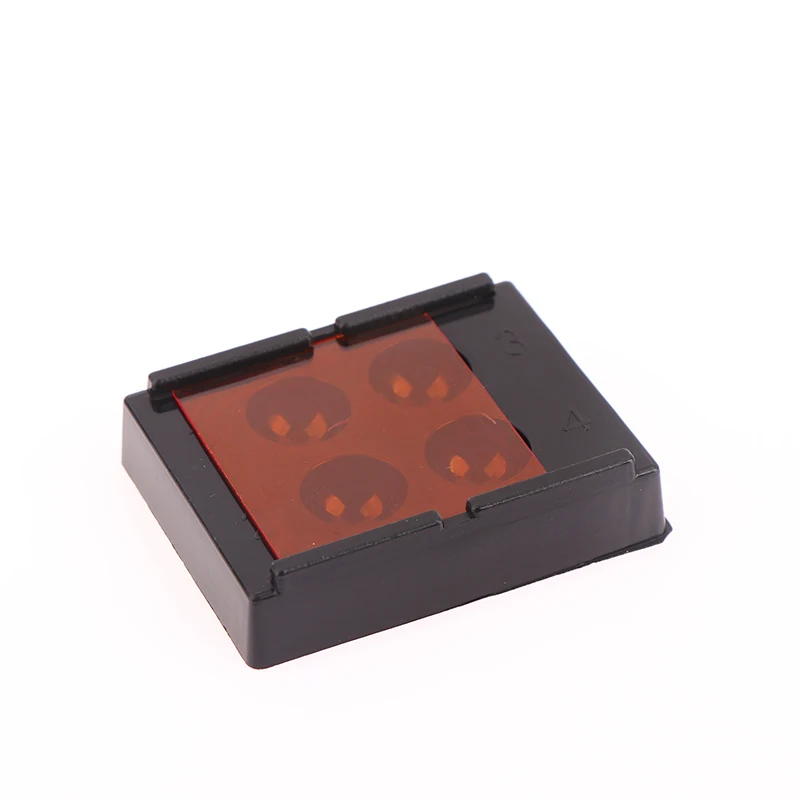 1PC Dental Veneer Storage Box Teeth Patch Shading Light Box 4 Holes Membrane Tooth Denture Retainer Molar Box