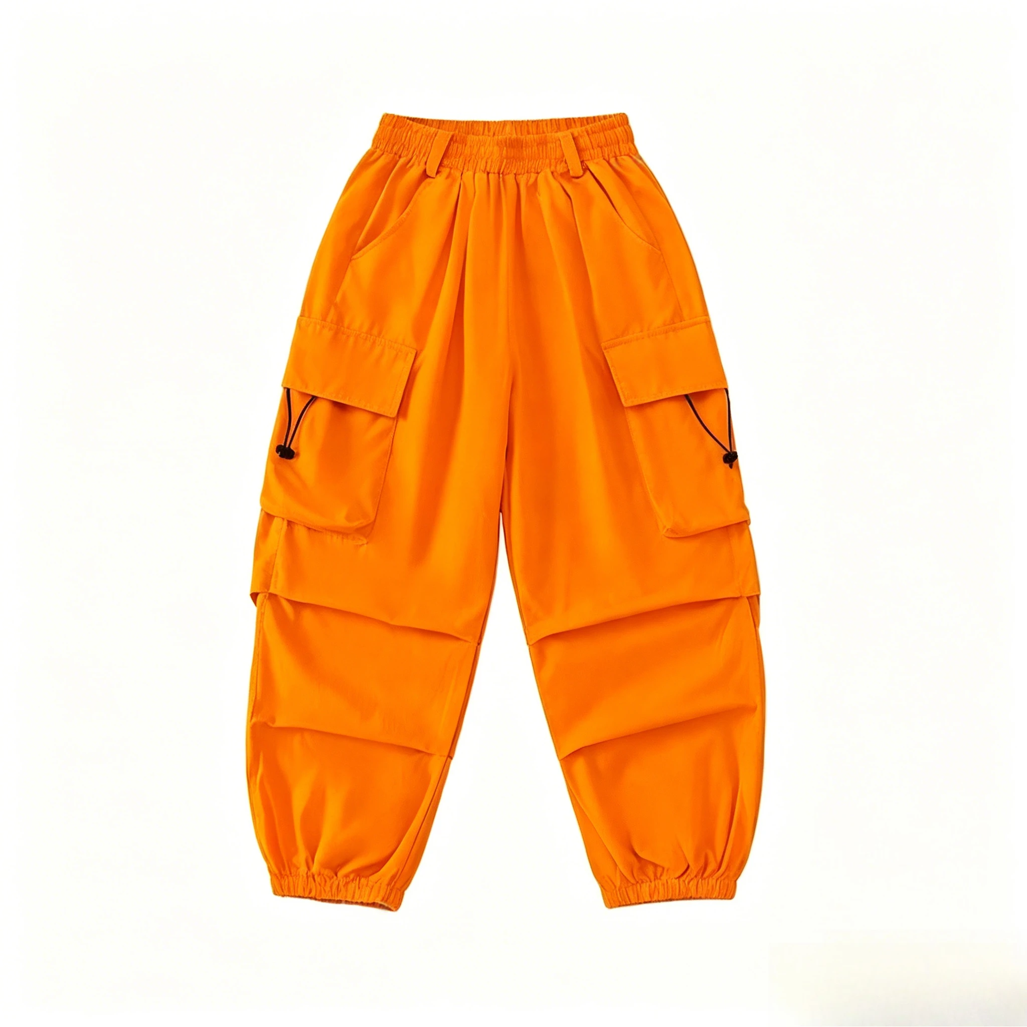 Teen Girls Cargo Jogger Pants Kids Hip Hop Streetwear Trousers For Jazz Dance Stage Show Runway Performance Casual Sports Outfit