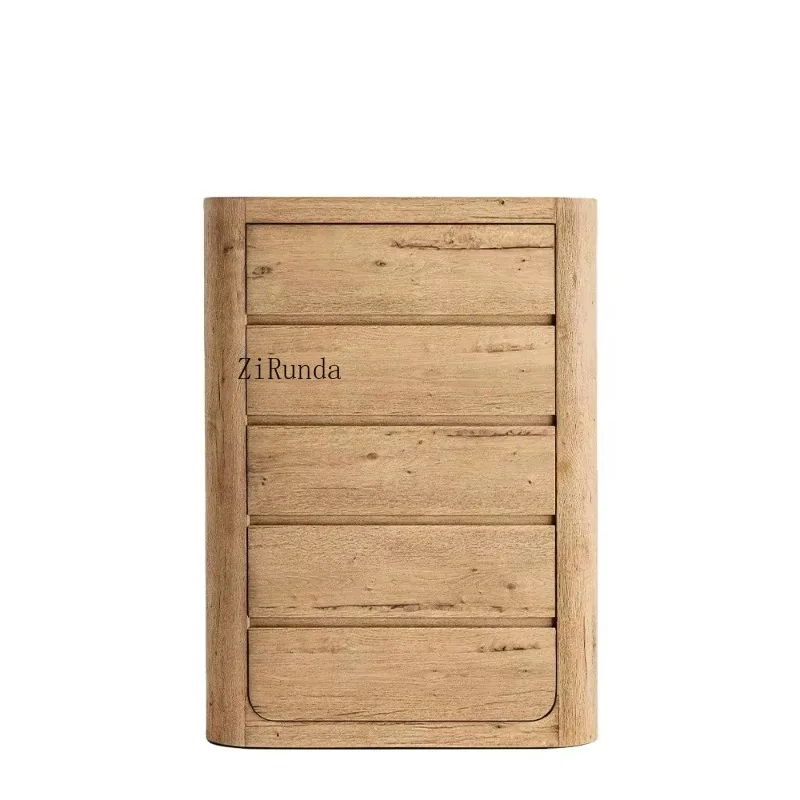 R American solid wood five-drawer dresser, solid wood five-drawer dresser