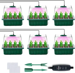 Box LED Full Spectrum Grow Lamp With Seed Starter Tray Timing Controller For Indoor Greenhouse Planting Seedling Germination